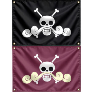 Gol D Roger Flag Jolly Roger (Roger Pirate Flag) Decor