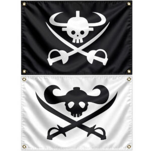 (New) Giant Warrior Pirates​ Flag Jolly Roger Banner