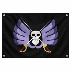 One Piece Baroque Works Jolly Roger Flag Wall Banner