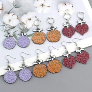 One Piece Devil Fruit Earrings​ Anime Cosplay Jewelry