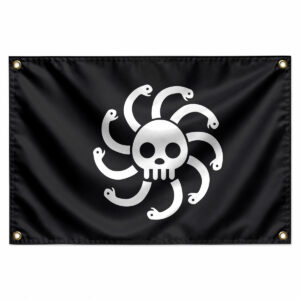 One Piece Kuja Jolly Roger Flag Pirate Crew Wall Banner
