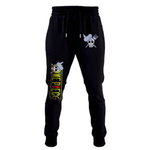 One Piece Sanji Jolly Roger Black Jogger Pants