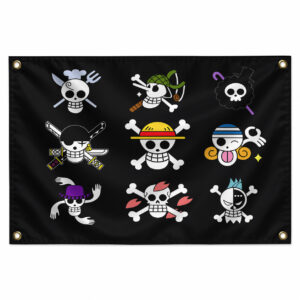 One Piece Straw Hat Pirates Jolly Roger Flags