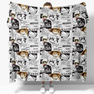 One Piece Wanted Crew Fleece Blanket
