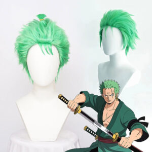 Roronoa Zoro Wig Hair Green Cosplay