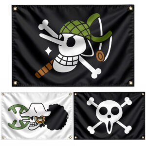 Usopp Flag Jolly Roger (Veggie Pirates Flag) Wall Banner