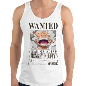 One Piece Gear 5 Monkey D Luffy Wanted Tank Top