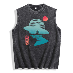 Monkey D Luffy Silhouette Washed Tank Top