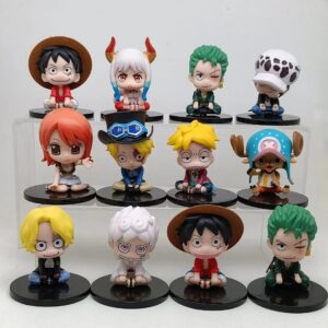 One Piece 12 Characters Figurines Set Toy