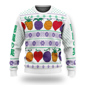 One Piece Devil Fruits Ugly Christmas Sweater