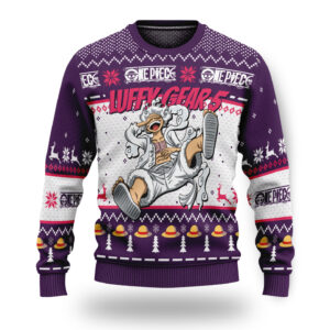 One Piece Monkey D Luffy Gear 5 Ugly Christmas Sweater