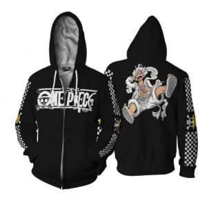 One Piece Monkey D Luffy Gear 5 Zipper Hoodie