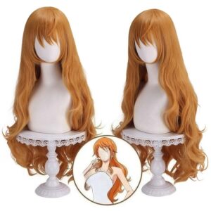 One Piece Nami Wig Long Hair Cosplay Halloween