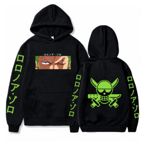 One Piece Roronoa Zoro Eyes Pullover Hoodie