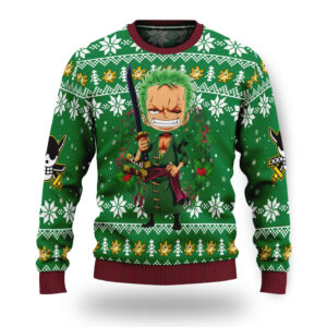 One Piece Roronoa Zoro Ugly Christmas Sweater