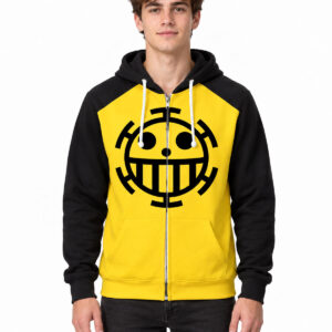 One Piece Trafalgar Law Heart Pirates Pullover Hoodie, Zipper Hoodie