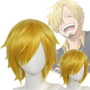 One Piece Sanji Wig Cosplay Hair for Halloween