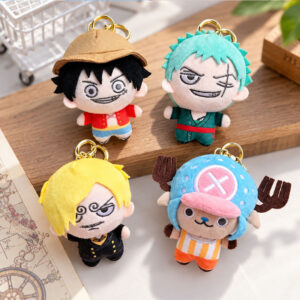 Strawhat Luffy Zoro Sanji Chopper Keychains Plush