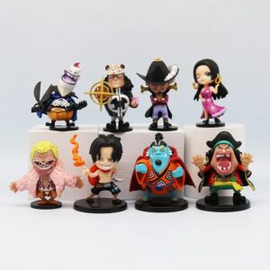 Warlords Pirates One Piece Mini Figurine Set 8PCS