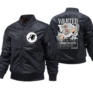 Luffy Gear 5 Wanted Bomber Coat Mens