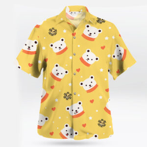 One Piece Bepo Heart Pirates Hawaiian Shirt