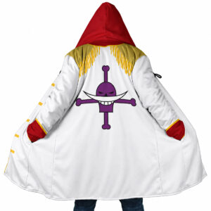 One Piece Whitebeard Pirates Hooded Captain Cloak Jacket