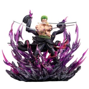 One Piece Zoro King of Hell Purple Aura Figure 30cm