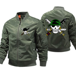 Zoro Jolly Roger Bomber Jacket for Mens