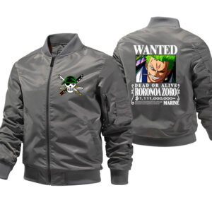 Zoro Wanted Poster Mens Bomber Jacket Coat